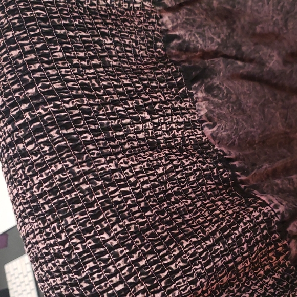 Acid wash puff sleeve dress - Picture 2 of 2